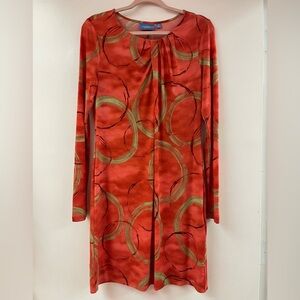 Simply Vera Wang red print knee length dress M